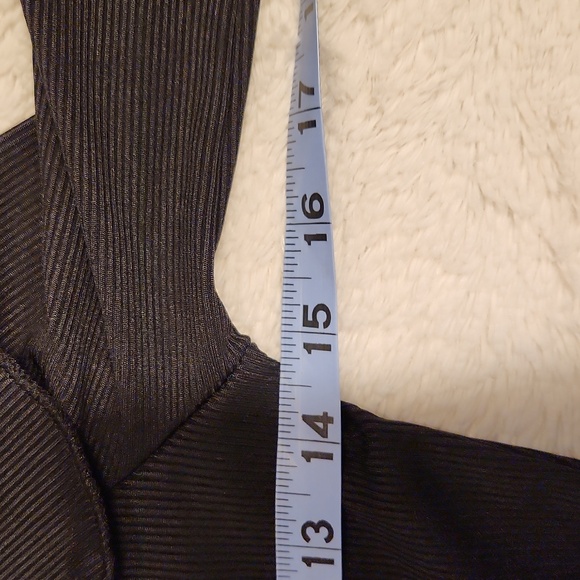 Shein Womens Small Black Ruffle Shirt - Picture 4 of 5